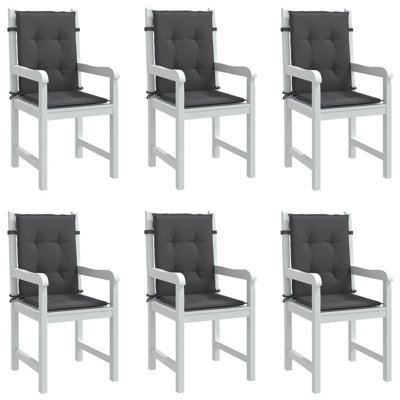 Latitude Run® Lowback Chair Cushions 6 Pcs Melange 39.4"X19.7" Fabric