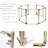 25.6'' H 8 Panel Metal Exercise Pen With Door