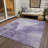 Bravari Purple Washable Indoor-Outdoor Rug - LOOMLAN-1073431580