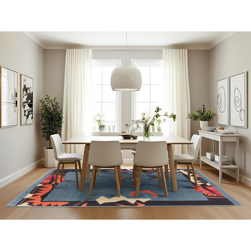 Tapis abstrait moderne 3578, Rectangle 7 pi x 10 pi
