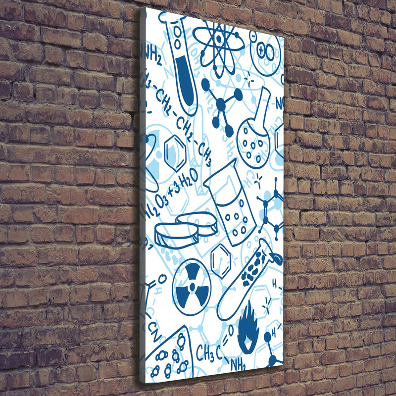 Chemistry Background - Wrapped Canvas Print