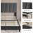 Bed Frame With Adjustable Headboard, No Box Spring Needed-2054155582