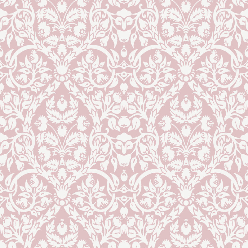 Blooming Garden Collection Damasco Garden Wallpaper Roll, Yellow
