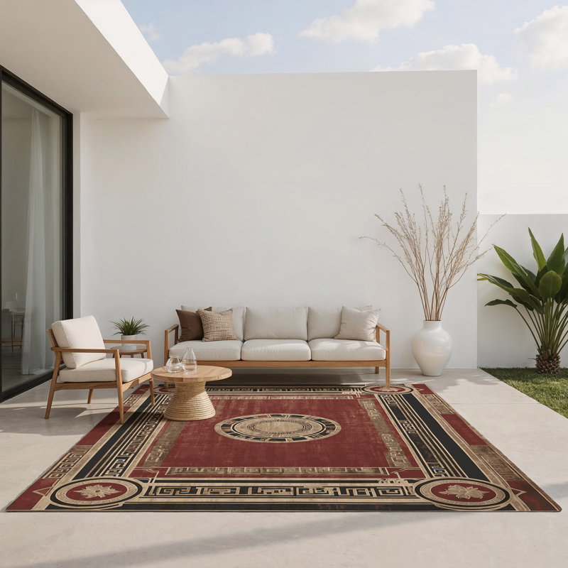 Tapis intérieur et extérieur Spartan Shield, Rectangle 1 pi 6 po x 2 pi 6 po