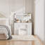 Greyden Vanity Set With LED Mirror & Power Outlets, 9 Drawers with Diamond Handles-2063545913