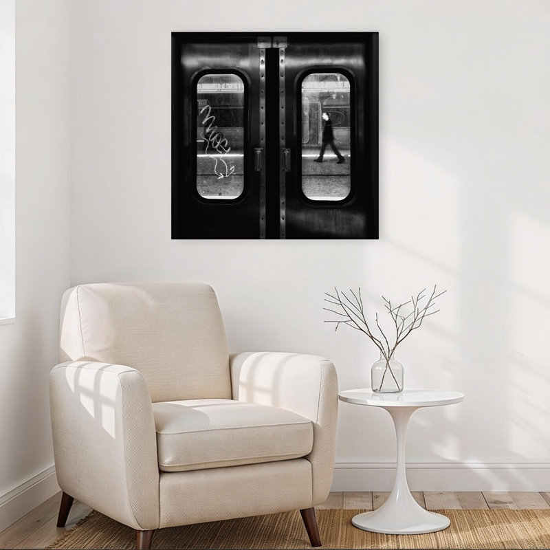 Reproduction d'art urbain abstrait urbain contemporain, H 32 po x l 32 po
