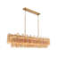 Lustre linéaire en laiton vieilli de 65 po Delaney-131571529-131571530