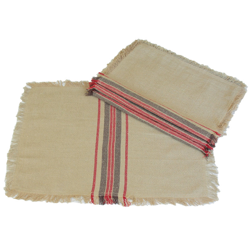 Frampton Polyester Striped Rectangle Placemat
