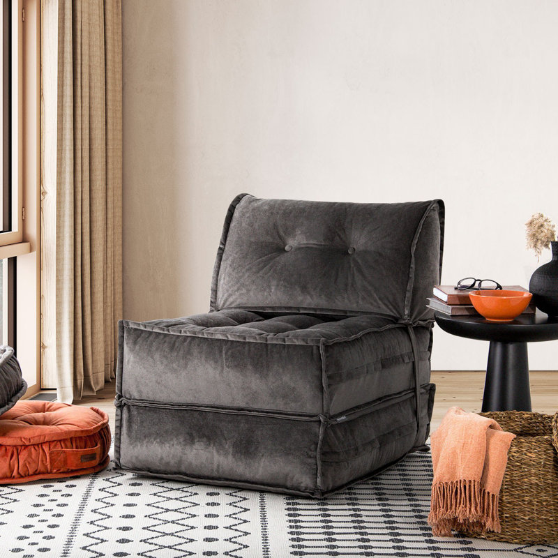 Allinson 65cm Upholstered Futon, Anthracite
