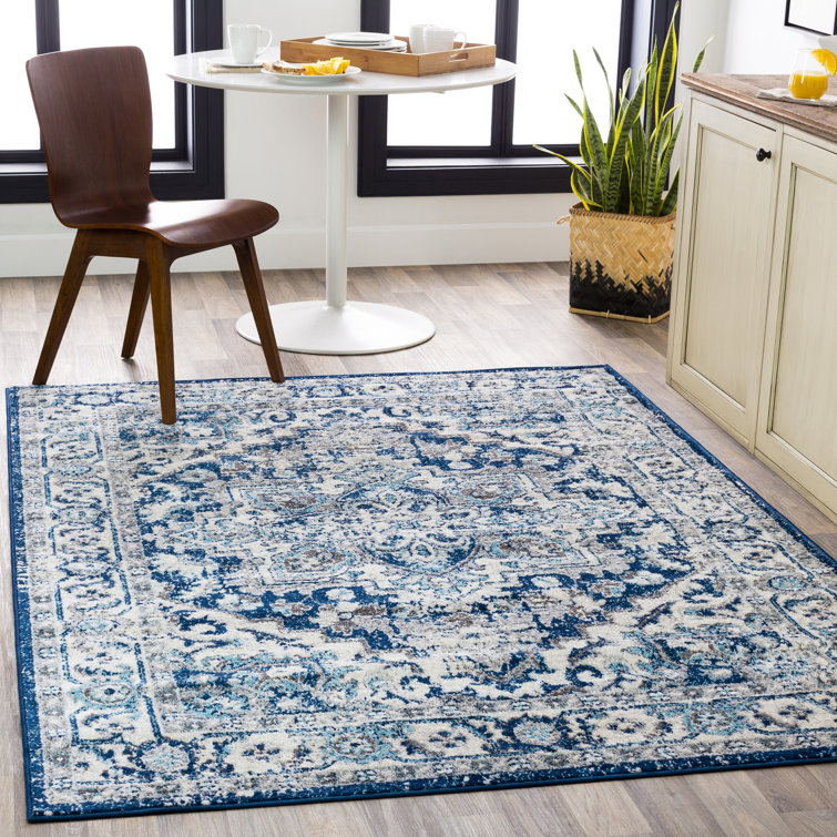 Stewie Power Loom Dark Blue Rug