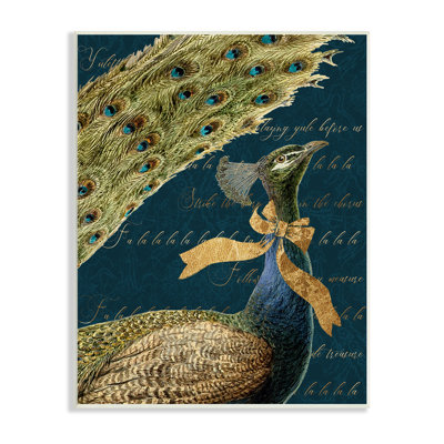 Exotic Peacock Vintage Yuletide par Elegant Animal par Daphne Polselli