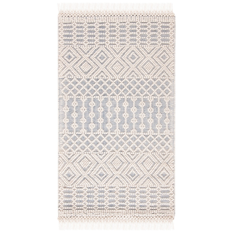 Tapis en laine tissé à la main Cleveland, Rectangulaire 3 pi x 5 pi
