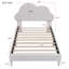 Lit tapissier en forme de nuage de taille, lit plateforme en velours avec tête de lit, aucun sommier nécessaire-681054530