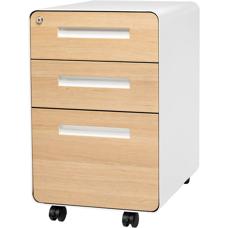 Inbox Zero Stockpile File Cabinet with Lock and Smooth Easy-3 Glide ...