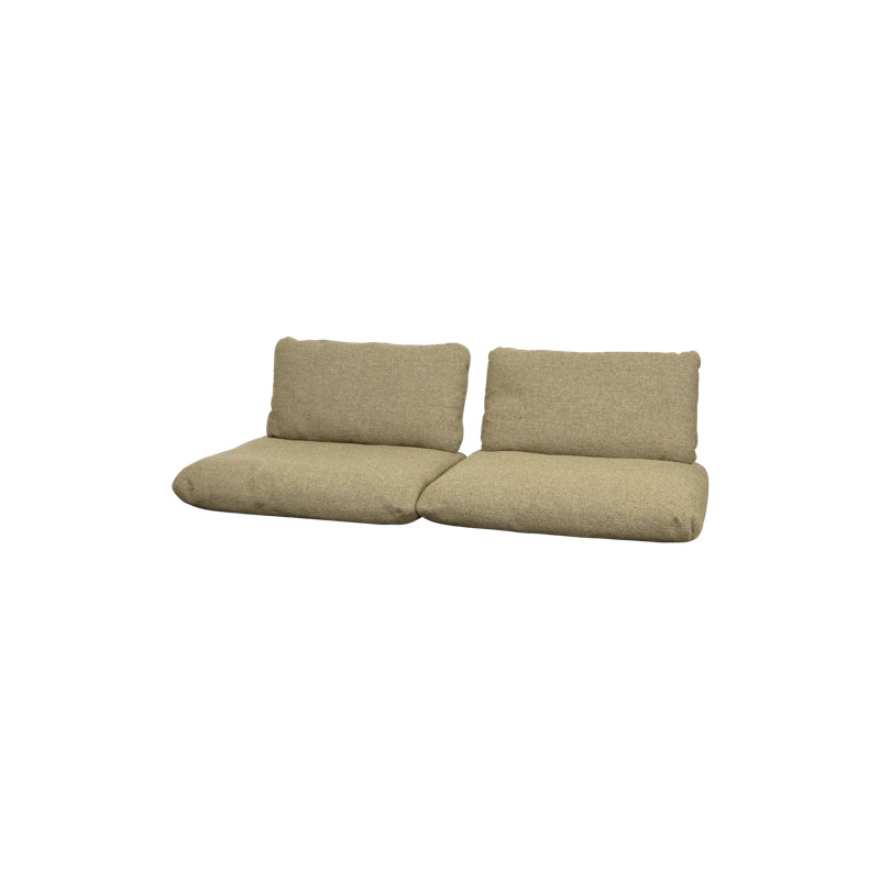 Sticks 2-Seater Sofa Cushion Set, Turmeric Yellow