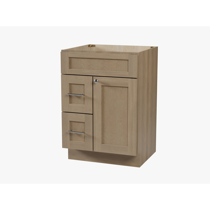 Base de meuble-lavabo simple 24 po seulement, Satin