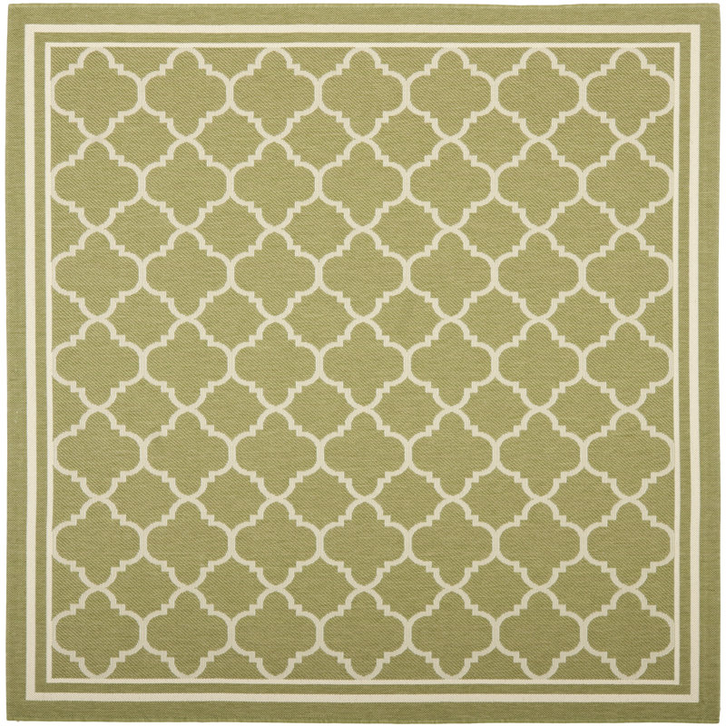 Tapis d'intérieur / extérieur à motif géométrique Herefordshire Performance, Carré 4 pi