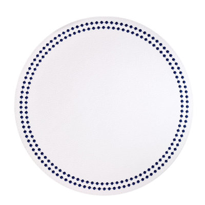 Pearls Vinyl Round Placemats