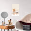 Cozy Winter Animals Abstract Contemporary Cat Dog Winter Landscape Wall Art Print 1 Piece Wrapped Canvas Wall Art-51858124
