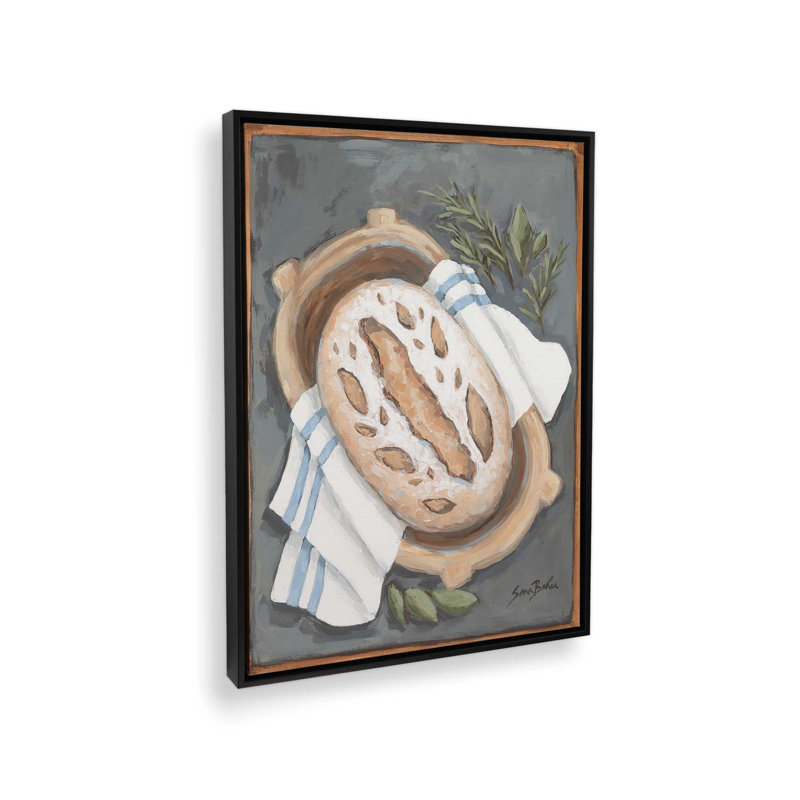 «Fresh Baked» par Sara Baker, reproduction d'art, L 18 po x H 24 po, Noir, Toile avec cadre