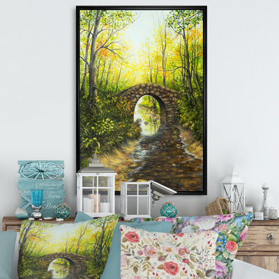Beautiful Spring River In Forest - on