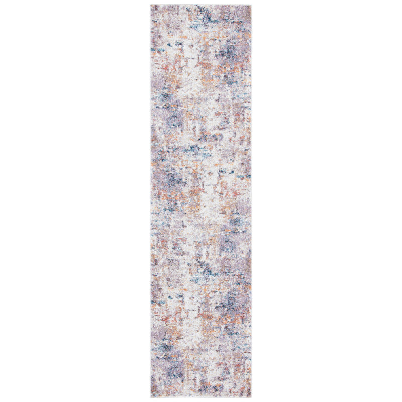 Tapis abstrait Zayd Performance, Tapis de couloir 2 pi 2 po x 9 pi