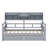 Bookcase Wood Daybed with Bedside Shelf and Two Drawers-94392544-94392542