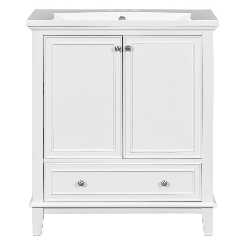 Meuble-lavabo 30 po avec lavabo, Blanc