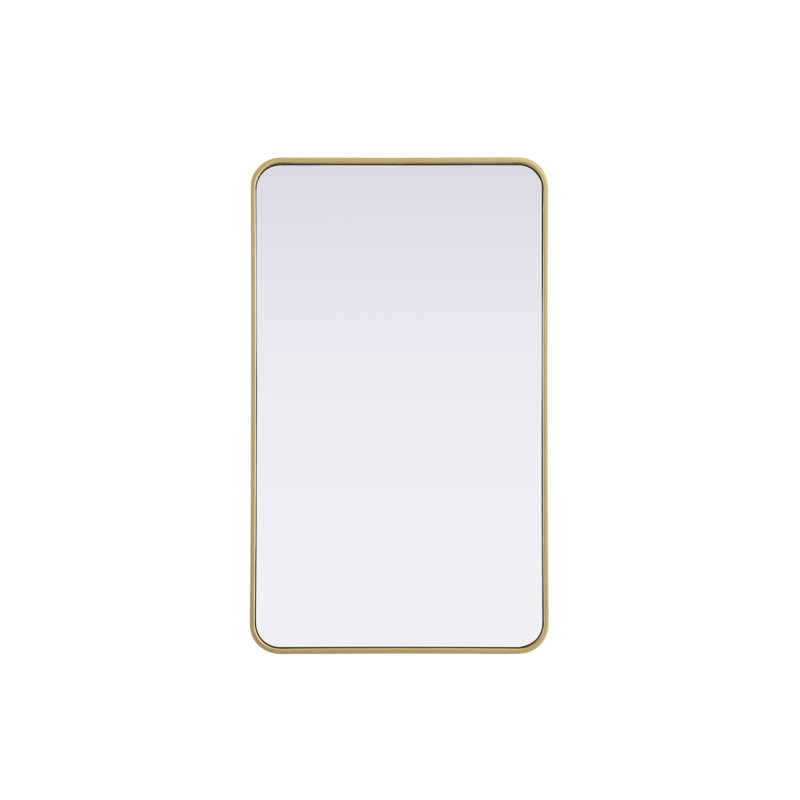 Erath Contour Metal Mirror, 40" x 24", Brass