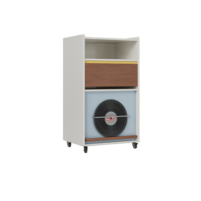 A Chinese-style solid wood sliding side cabinet