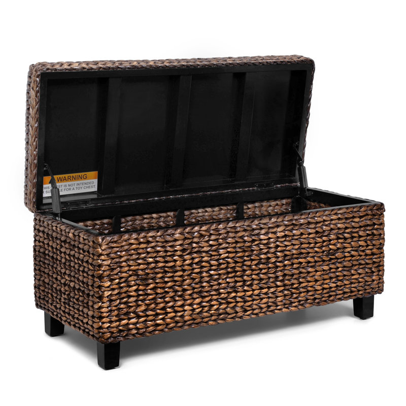 Repose-pieds de rangement rectangulaire de 36,25 po de largeur