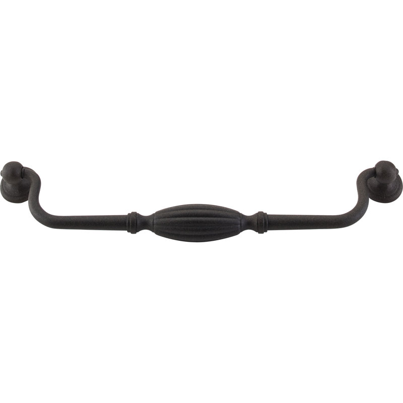 Tuscany 5 1/16" Center to Center Drop handle, Brushed Satin Nickel, 8 13/16" Center to Center