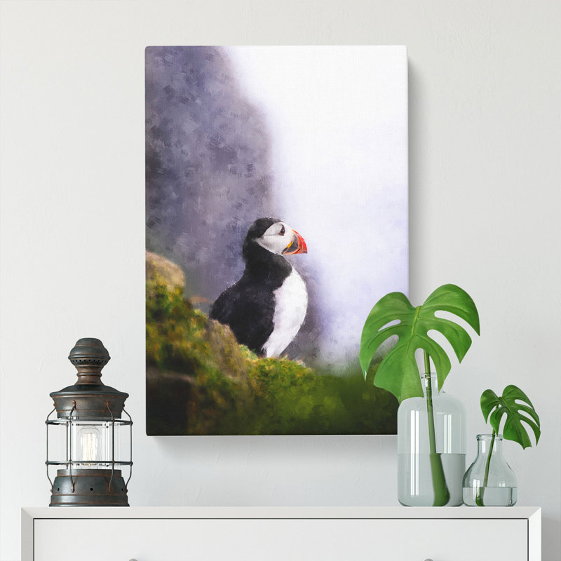 Atlantic Puffin Birds Vol.7 - Wrapped Canvas, 50cm H x 35cm W x 3cm D