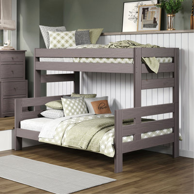 Finish Rustic Bunk Bed Plank Wood Design Ladder And Brazilian Pine