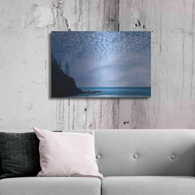 «Short Sand Beach» par Don Schwartz, art mural en métal, H 24 po x l 36 po