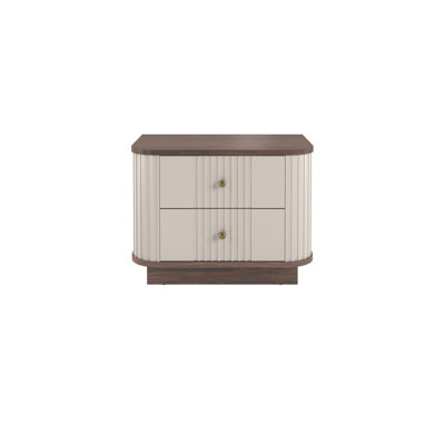 Vesper 56cm W Manufactured Wood Bedside Table