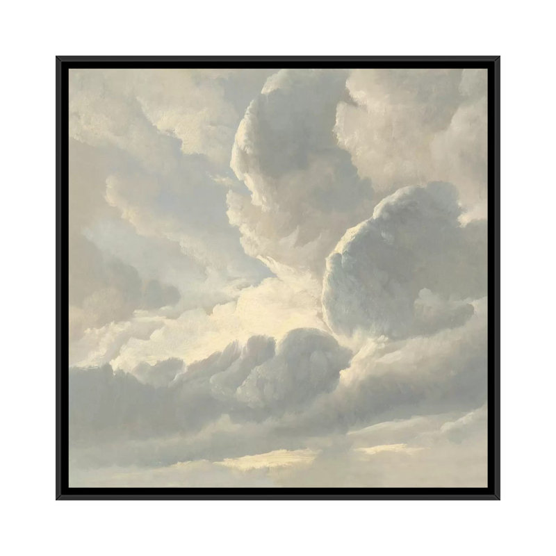 «Sophia Man Cloud Study III», reproduction d'impression sur toile, H 37 po x l 37 po x P 1,5 po, Toile avec cadre noir