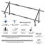 116.8cm W Metal Storage Rack