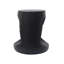 Table d'appoint creuse, texture semblable au bois, couleur noire