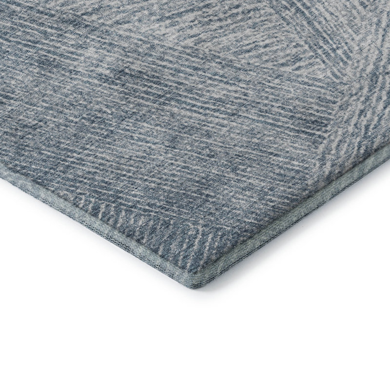 Premium Machine Washable Finchley AMF991 Lines Rug, Rectangle 1'8" x 2'6"