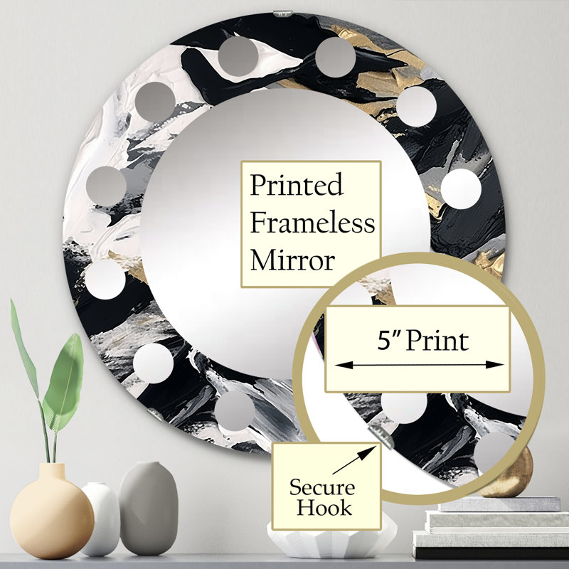 Miroir mural Elbeni, 24 po x 24 po