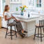 Tabourets pivotants de style industriel de 24 à 29 po à hauteur réglable pour la cuisine, la salle à manger et le bistro