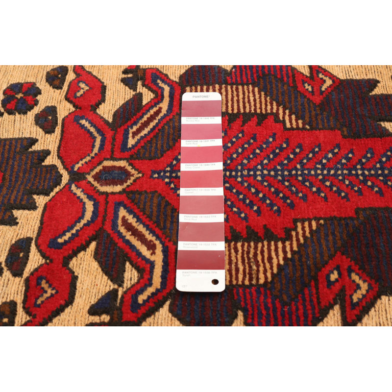 Tapis rouge tadjik 2 pi 9 po x 4 pi 7 po