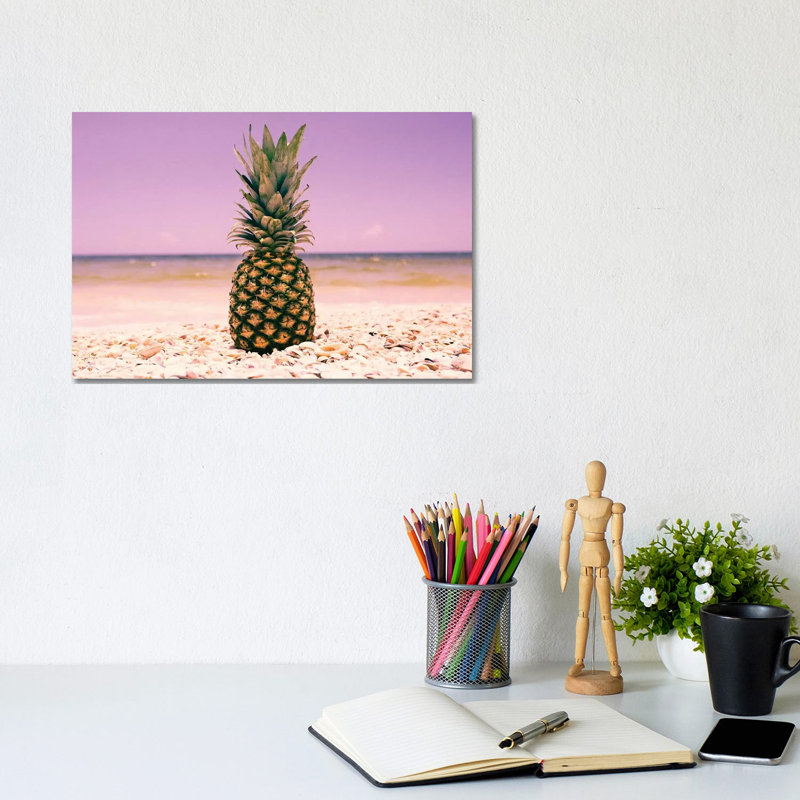 South Florida Pineapple I 1 Piece Wrapped Canvas Wall Art, 20.32 cm H x 30.48 cm W