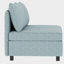 Petit espace - Mid-Century moderne avec rangement, chenille bleue pour la chambre à coucher et le salon
