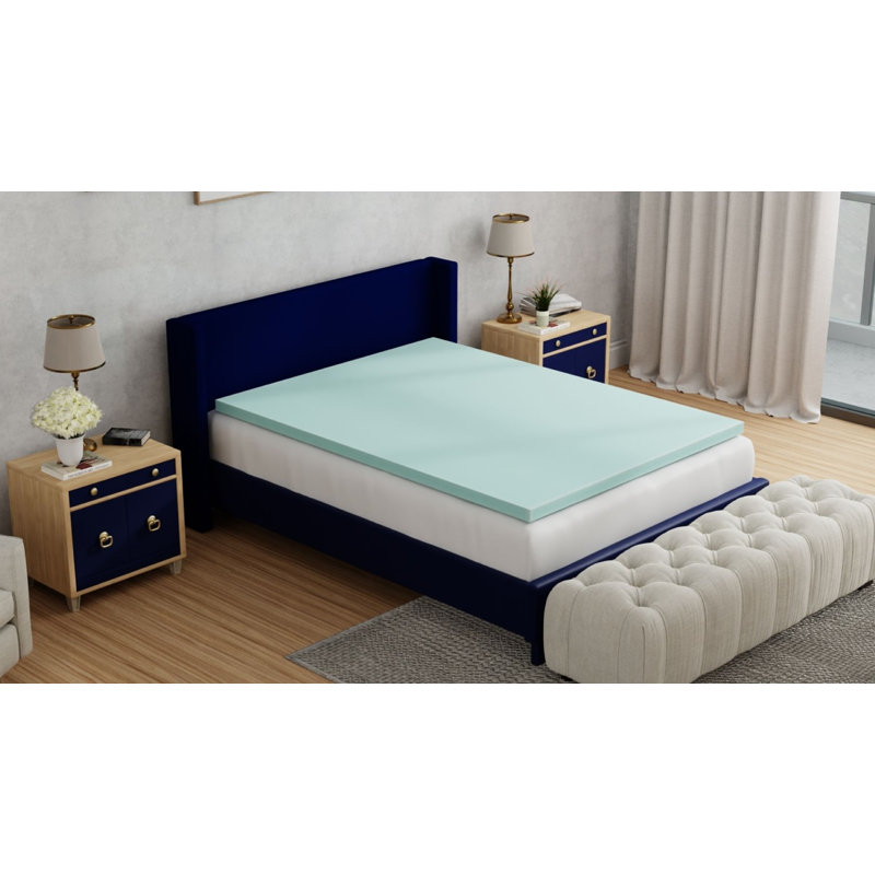 Emberly 3'' Memory Foam Mattress Topper, King