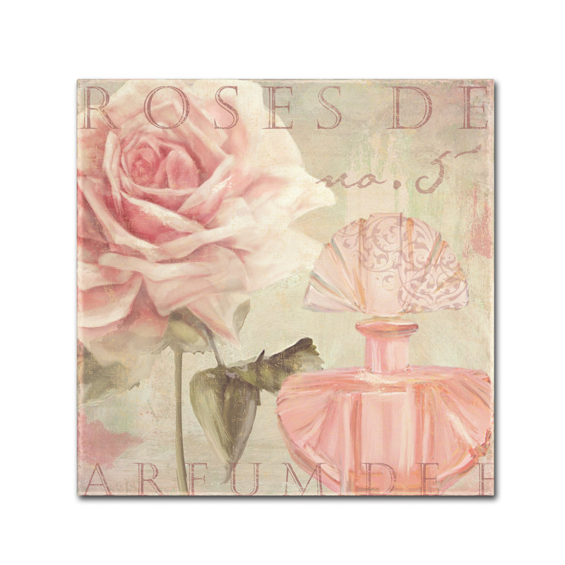«Parfum de Roses I» par Color Bakery - impression sur toile, H 14 po x l 14 po x P 2 po