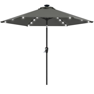 Cutshall Lighted Tilt Market Umbrella