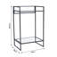 Micheleen Glass Top Sled End Table