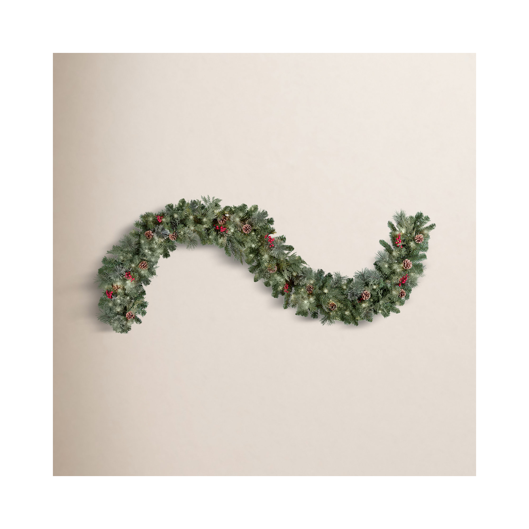 Lennis 108'' in. Lighted Faux Garland